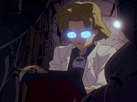 Ritsuko Akagi coding